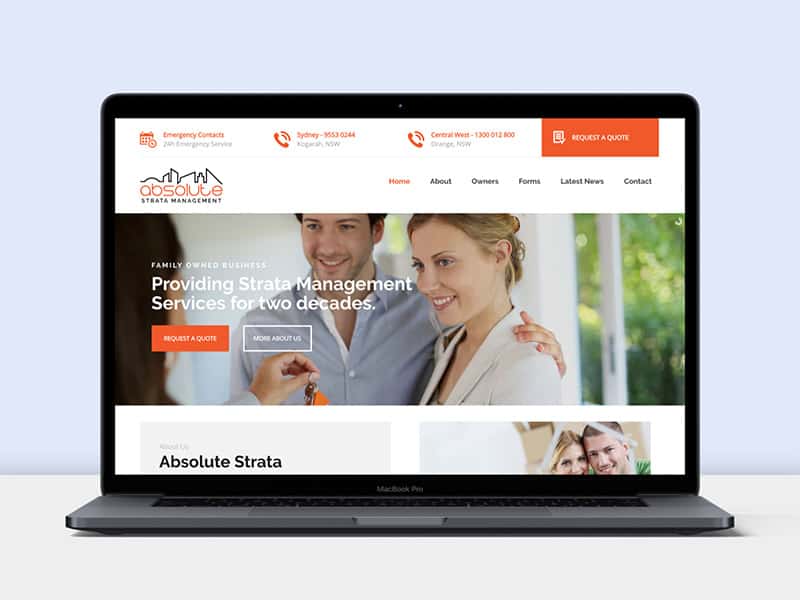 Absolute Strata Website by Creative Clarity