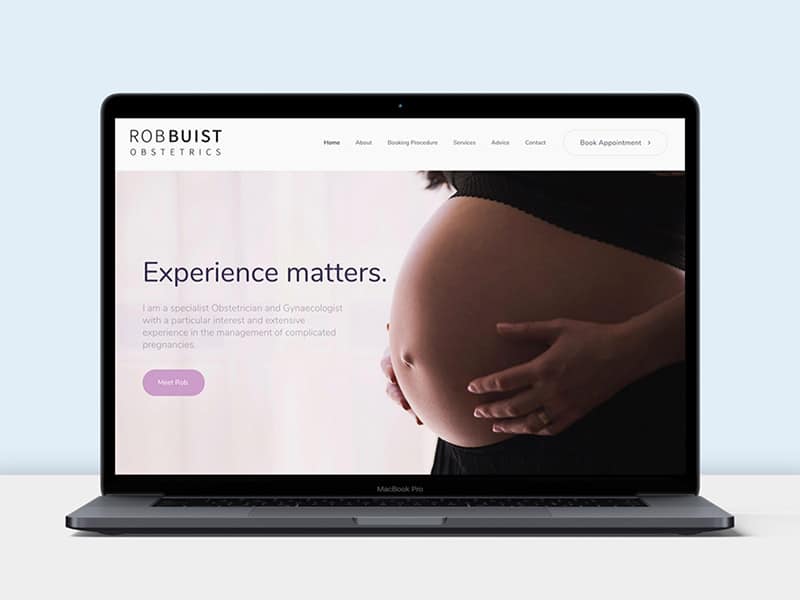Rob Buist Obstetrics Website by Creative Clarity