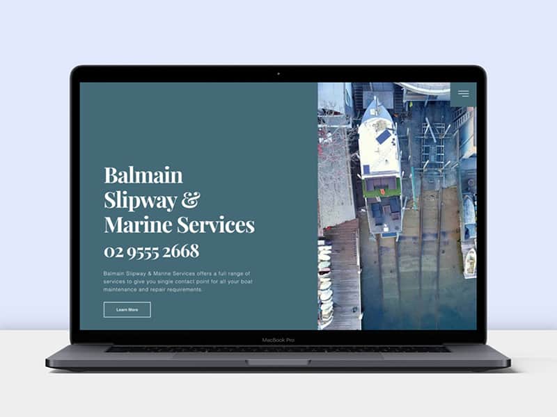 balmain slipway website creative clarity